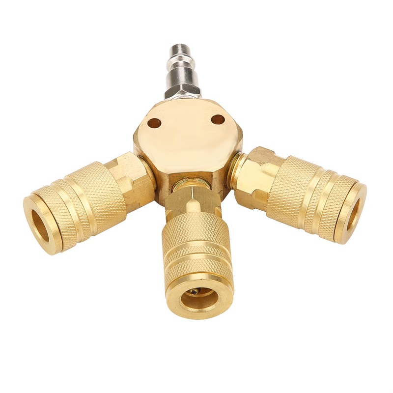 Quick coupling Air Gas Pneumatic T Shape Three Way Tee