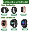Compatible for FITVII Fitness Tracker Bands, 20mm, 22mm Stretch Elastics