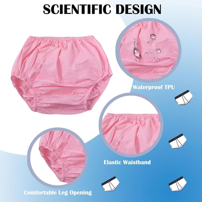 HQRKOTM 2 Stück Inkontinenz slip damen, waschbare Harninkontinenz-Slips für Frauen,