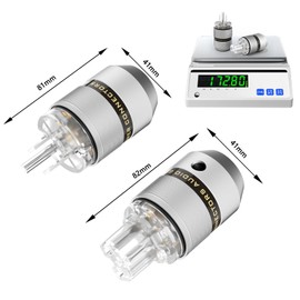 Preffair 1 Pair Hi-End US AC 3 Prong Male Power Plug IEC320 C15 Female Connector Rhodium Plated for Audio Grade Power Cables DIY HiFi Brass Power Plug 10A/250V~15A/125V (P083TR/C083TR)