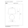 Lucide RAMZI - Table Lamp - Grey