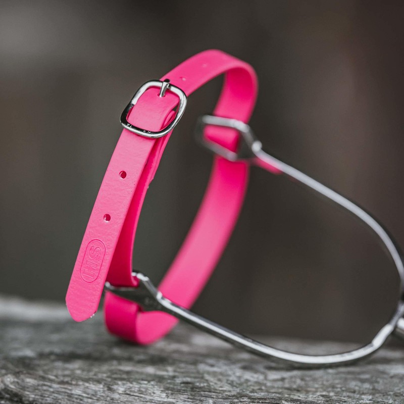 Sprenger BioThane Spur Strap, Stainless Steel - 45 cm, Pink