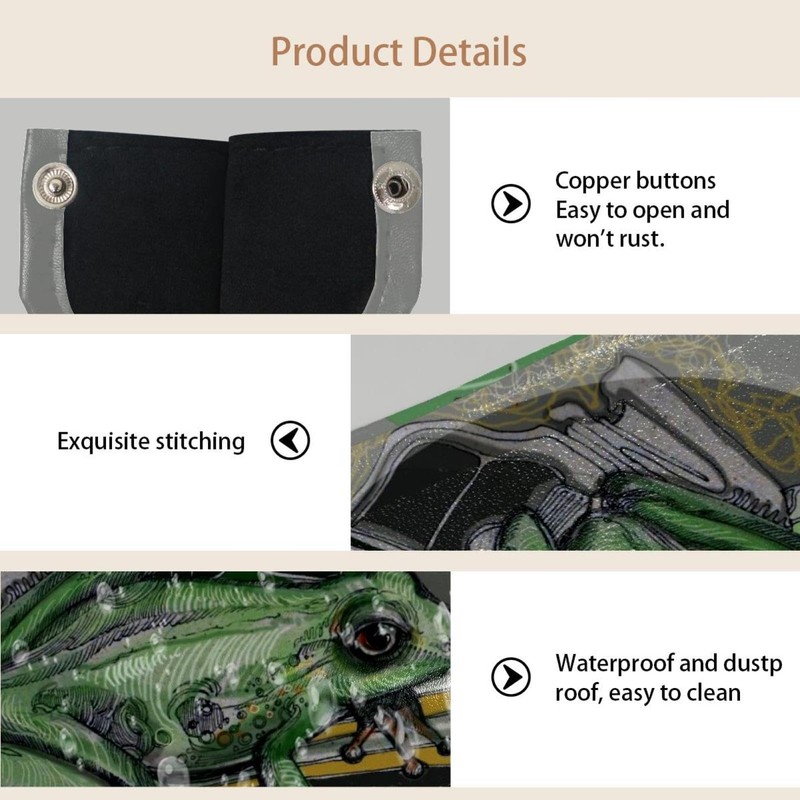 2 Pack Tissue Box Cover Holder, Frog Character Green Vector