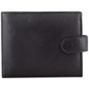 Mens Bi-Fold Soft Nappa Leather RFID Protected Wallet with Multiple