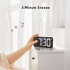 CHEREEKI Alarm Clock Bedside Mains Powered, Digital Clock with Large