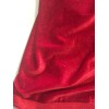 Unbranded RED VELOUR STRETCH FABRIC w/ SPARKLES SBTHY 18x62"