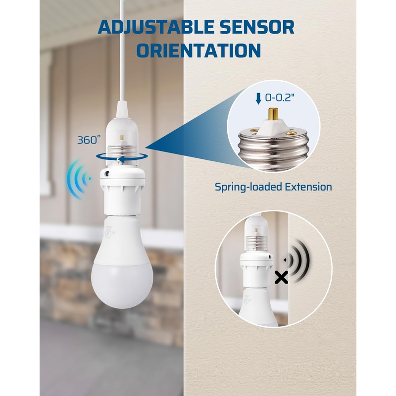 DEWENWILS Light Sensor Socket, Dusk to Dawn Light Socket Adapter,