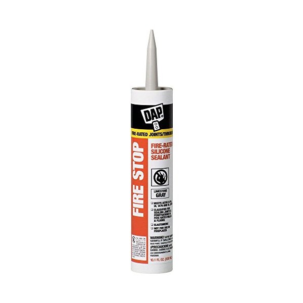 DAP 18806 Silicone Sealant, 10.1oz, Limestone Gray