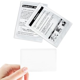 Tarjetas de limpieza para lector de tarjetas - BIHYM, limpiador de lector de tarjetas de crédito de doble cara, tarjetas de limpieza para terminal de deslizamiento POS para lector de tarjetas CR80 (50