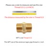 T TANYA HARDWARE 1 Inch x 1 Inch NPT Brass