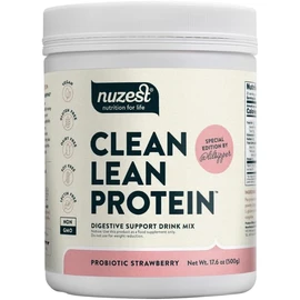 Nuzest- Proteína de Apoyo Digestivo Probióticos para la Salud Digestiva  Fresa Clean Lean Protein Prem                                                