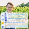 Rain Gauge for Outdoor 7 Inch Adjustable Height Rain Gauge