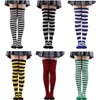 Womens Striped Knee High Socks Leg Arm Warmer Fingerless Gloves
