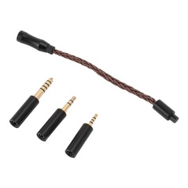 Yunseity 3.5mm Female to 2.5mm 3.5mm 4.4mm Male Adapter Cable, Stereo Audio Jack Pure Copper Adapter for NW ZX300 for NW WM1 for NW WM1Z Headphone (Bronze)