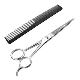 Hairdressing Scissors Hair Cutting Scissor, Fcysy 6 Inches Professional Haircut Hair Dressing Scissors and Comb Sets, Hairdresser Scissors Hair Shears Beard Scissors Barber Accessories for Men Women
