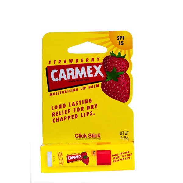 Carmex Lip Balm Click Stick Strawberry SPF 15 4.25g