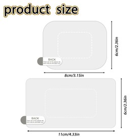 8Pcs Dashcam Windshield Sticke Clear Electrostatic Stickers Sticker Shield for Windshields,Prevent Scratching & Falling,Windshield Sticker for Mounting Dash cam Phone Projection Screen