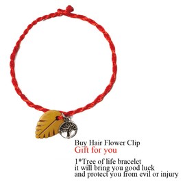 HOLY KT Handmade Bride Women Rose Flower Wreath Dark Red Velvet Rose Hair Flower Clip and Pin Rose Flower Hair Clip Flamenco Dancer Pin Up Flower Brooch (Deep Red(3.9in)) one size