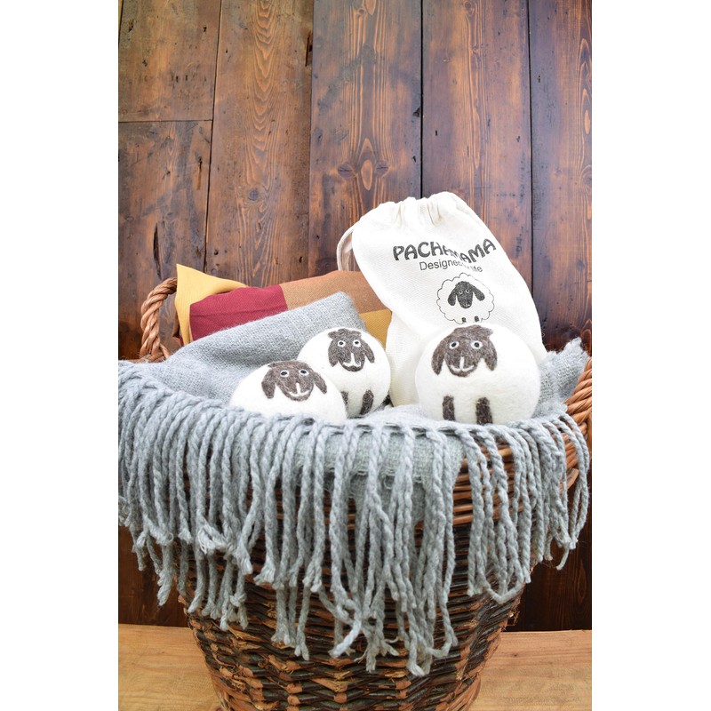 Pachamama Handmade XL Wool Tumble Dryer Balls 7cm 3 Pk
