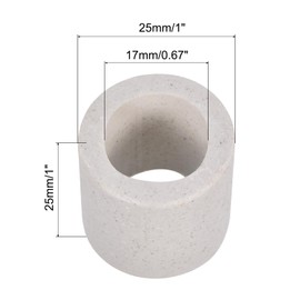 QUARKZMAN Insulated Ceramic Tube 17 x 25 x 25 mm Heat Insulating Ceramic Tube for Electric Stoves Cable Bundle Pack of 10