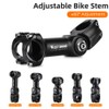 Adjustable Bicycle Handlebar Stem Variable 60 Degree Angle Aluminum Alloy