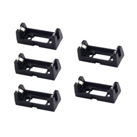 LampVPath (Pack of 5 CR123A Battery Holder Box Clip Case with PCB Solder Mounting Lead