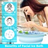 BOMODOTA Silicone Face Bowl for Ice with Built-In Icetray, Portable