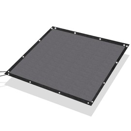 FAIR WIND Shade Cloth 90% Sun Shade Fabric Privacy Screen Shade Cover Patio Canopy with Grommets Shade Net for Garden Outdoor Pergola 6 x 6 FT - Grey