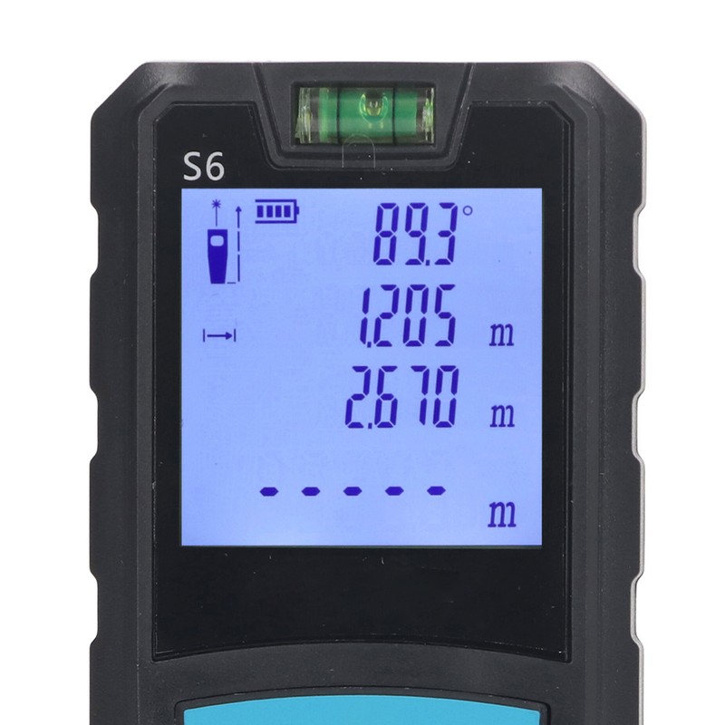 Distance Measure 100m Distance Meter Digital Display with Bubble Level