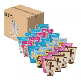 Emporio Bolletd Veladoras Repuesto #3 Con 24 Pzas 100% Parafina Pura