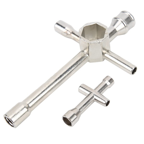 SUNGOOYUE 2Pcs Steel Cross Wrenches Sleeve Hex Spanners, 4mm 5mm