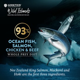 Addiction Wild Islands Pacific Catch Premium Ocean Fish & Salmon Grain-Free Canned Cat Food 6.5 oz cans (Pack of 12)