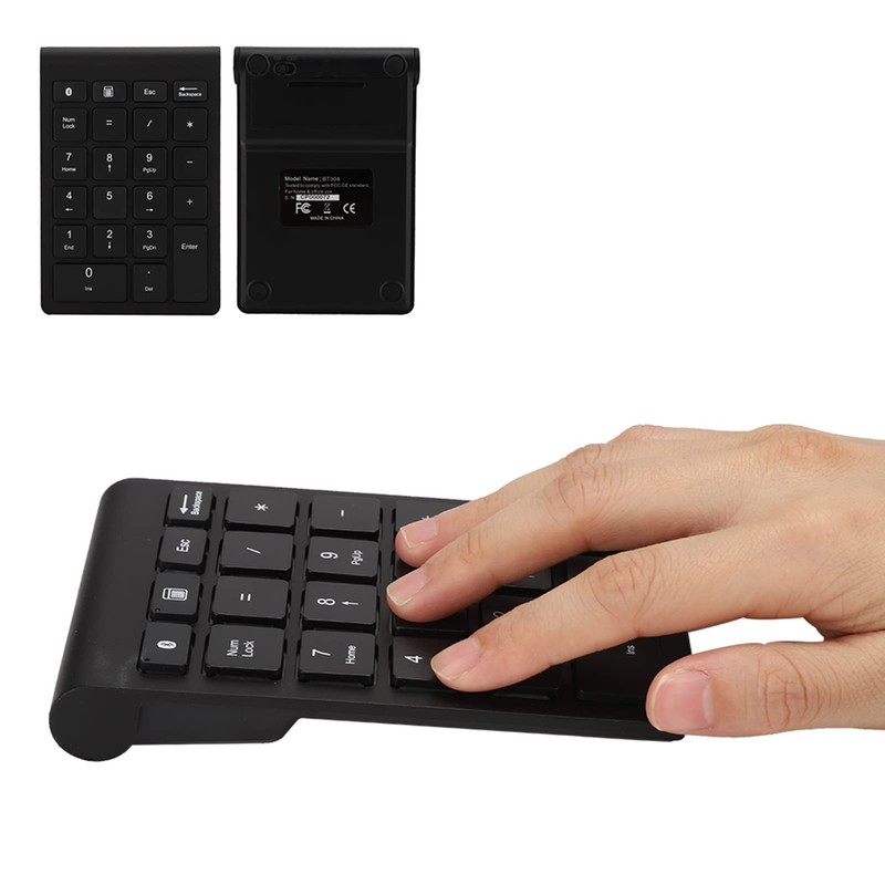 BT304 Wireless Numeric Keypad Ergonomic Ultra Thin Compatible with Bluetooth