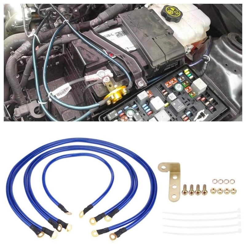 5 Point Car Universal Earth Ground Cables Grounding Wire System