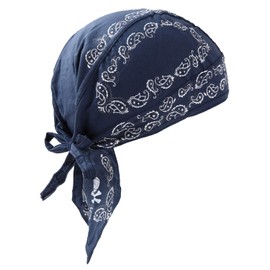 G-netshop Bandana Cap Cotton Hat Outdoor Inner Cap Women's Men's, blue