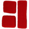 Boland Sweat Band Set, Plain Colour, 3-Pieces, red