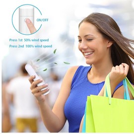 chemotex-Handheld Mini Fan, 2 IN 1 Hand Fan, USB Rechargeable Small Fan with Reading Light, Portable Fan for Travel,Summer, Gifts for Women