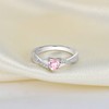YL 925 Sterling Silver Engagement Ring Heart Cut 5MM Created