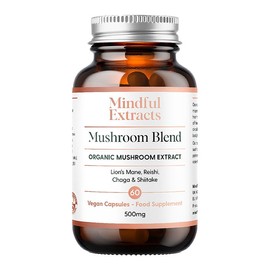 Mindful Extracts Organic Mushroom Extract Blend 60 Vegan Capsules
