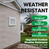 Funmit 4" Louvered Vent Cover Stops Birds Nesting for Outside