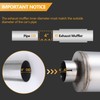 Piclafe 4 Inch Exhaust Muffler, 4" Inlet/Outlet 30" Overall Length