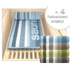 Lashuma Riga Wellness Beach Towel XXL Stripes Blue Bath Towel