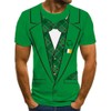 KYKU St Patrick Day T Shirt Mens Leprechaun Costume Tuxedo,