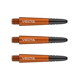 WINMAU Vecta Orange Short Shafts (Shafts) - 1 Set Per Pack (Total 3 Stems)