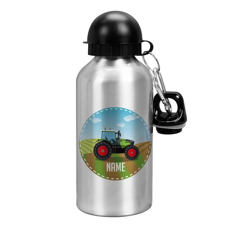 Striefchen® Children's Drinking Bottle with Tractor Motif and Name of