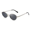 SODQW Trendy Oval Sunglasses for Women Small Gold Frame Fashion