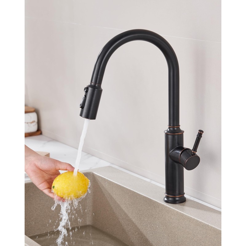 HEISOK Pull Down Spray Head Replacement - Kitchen Sink Faucet