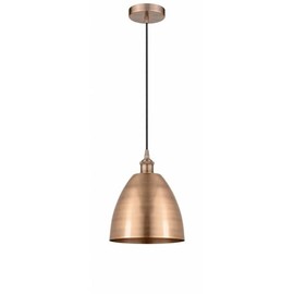Innovations Lighting 616-1P-AC-MBD-9-AC Edison Dome Mini Pendant Antique Copper