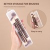 MAGEFY 2 Piezas Brochas de Maquillaje de Doble Punta, Set