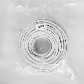 PANOOB Cat5e Cable 100ft, RJ45 Cat-5 Wire Cord Network Ethernet Patch Internet Cable for PoE IP Cameras, PoE Security Camera System, PoE Switch